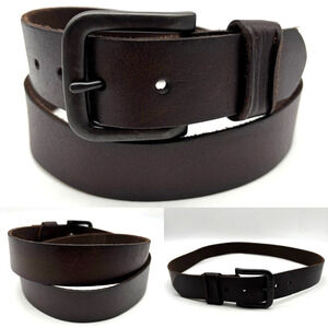 Aeropostale 9715 Brown Genuine Leather Classic Casual Unisex Belt L 37-41"